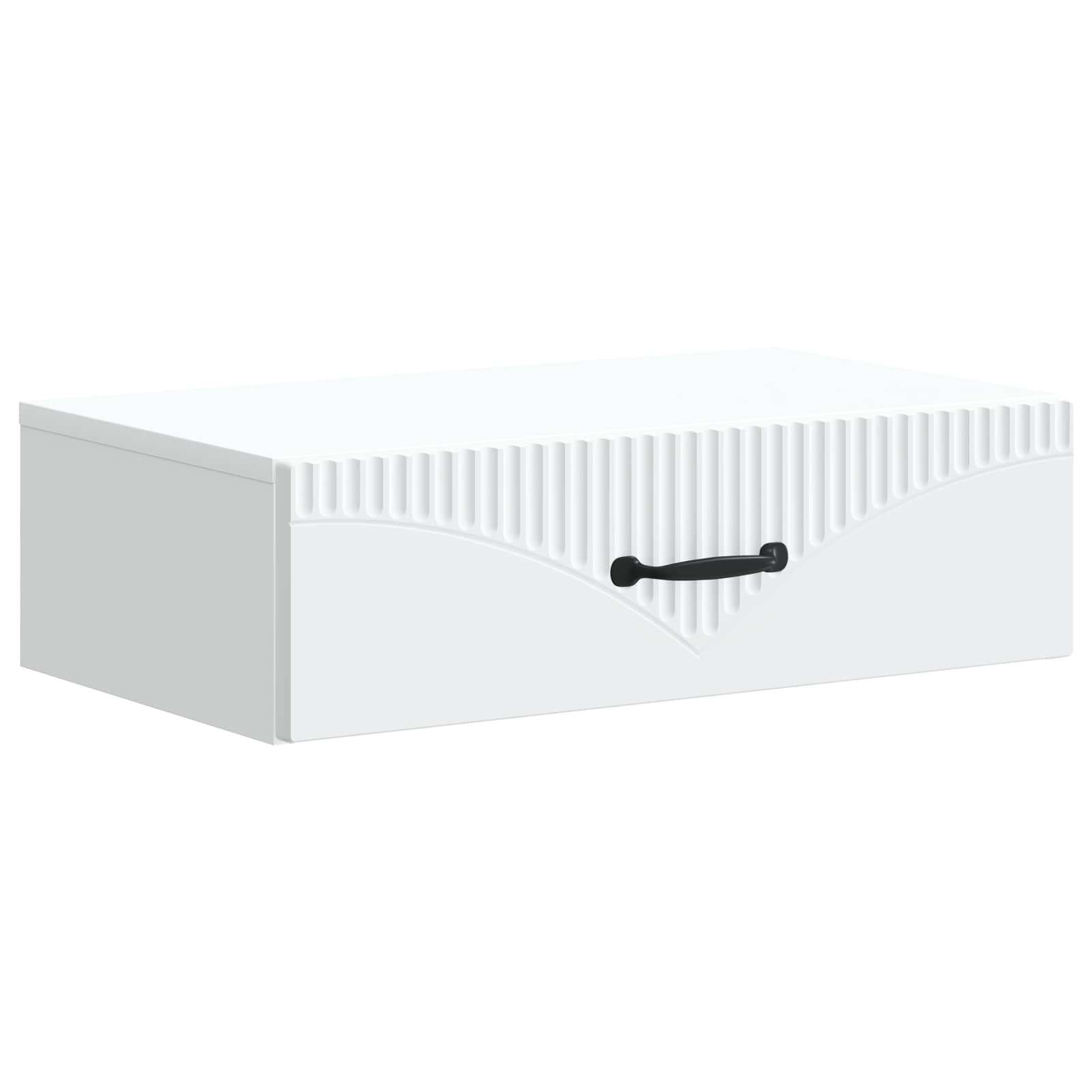 Wandmontage Zijtafel Wit 59 x 34,5 x 17 cm Bewerkt hout