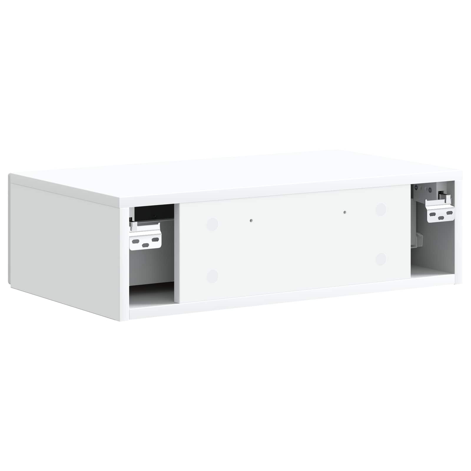 Wandmontage Zijtafel Wit 59 x 34,5 x 17 cm Bewerkt hout