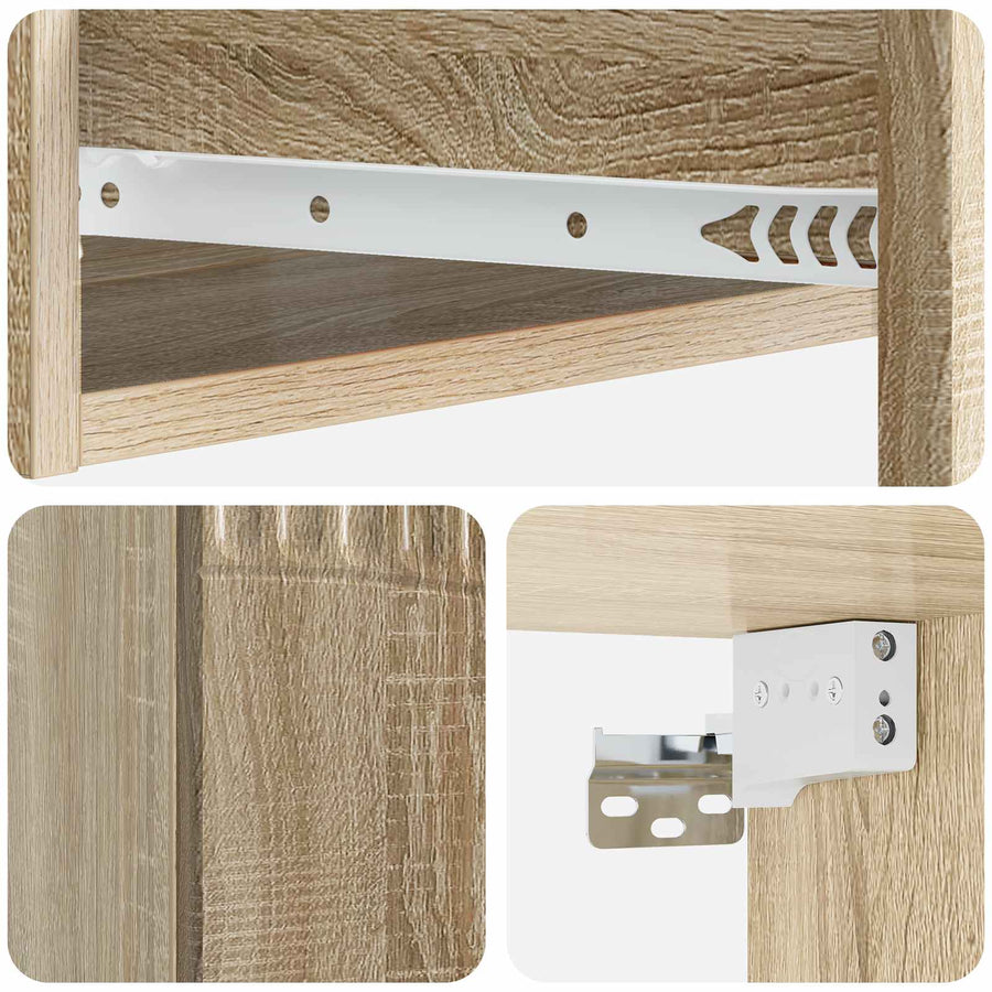 Wandmontage Zijtafel Sonoma Eiken 59 x 34,5 x 17 cm
