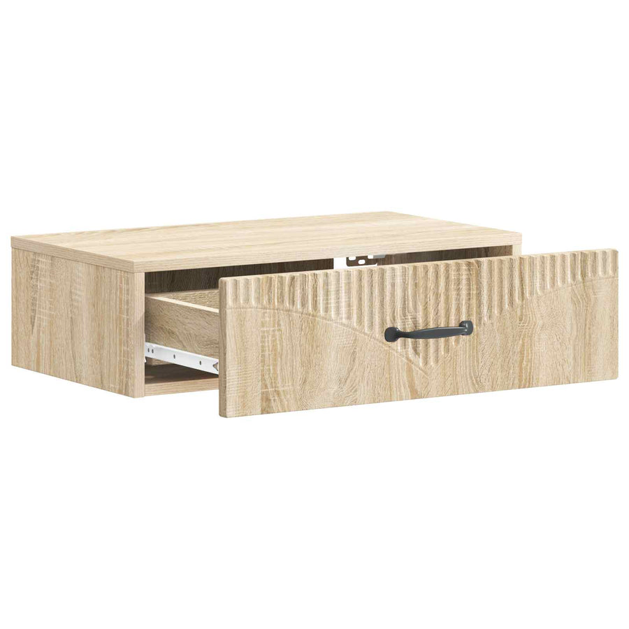 Wandmontage Zijtafel Sonoma Eiken 59 x 34,5 x 17 cm