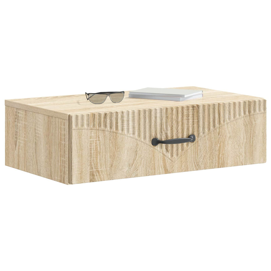 Wandmontage Zijtafel Sonoma Eiken 59 x 34,5 x 17 cm
