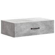 Wandmontage zijtafel 59x34,5x17 cm bewerkt hout betongrijs
