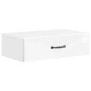 Wandmontage bijzettafel 59x34,5x17 cm hoogglans wit