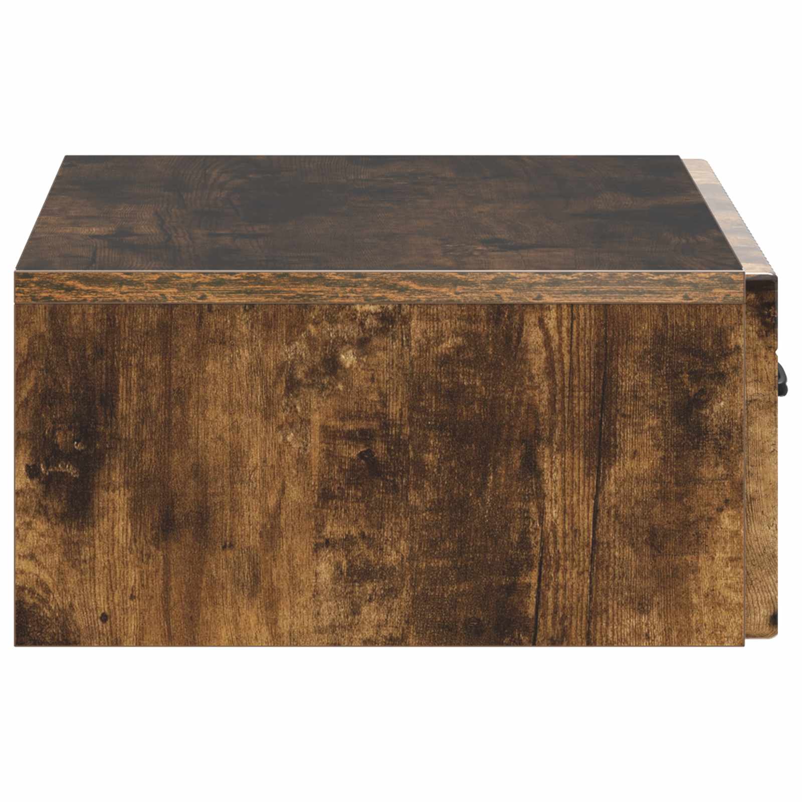 Wandmontage Zijtafel Gerookt eiken 59 x 34,5 x 17 cm