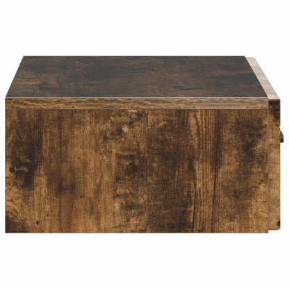 Wandmontage Zijtafel Gerookt eiken 59 x 34,5 x 17 cm