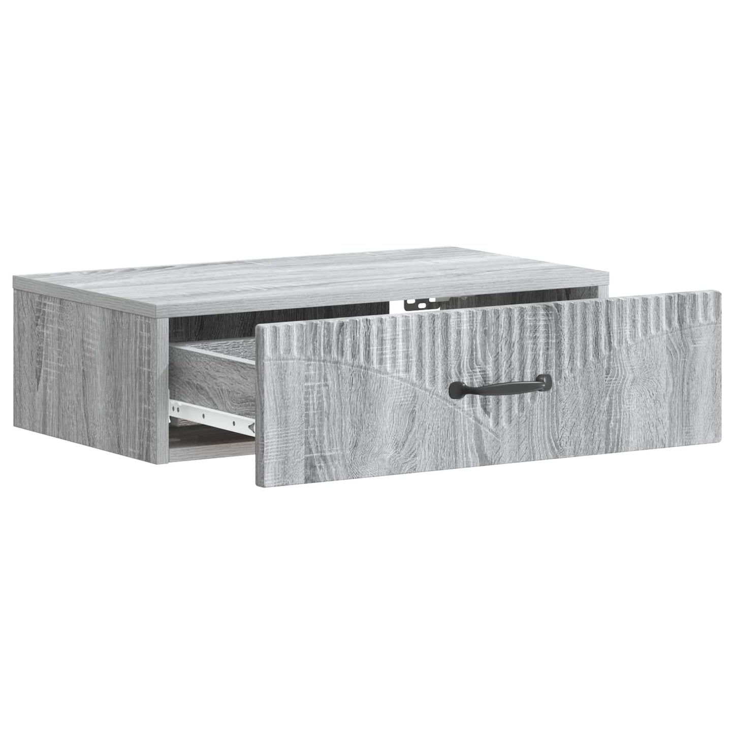 Wandmontage Zijtafel Grijs sonoma 59 x 34,5 x 17 cm