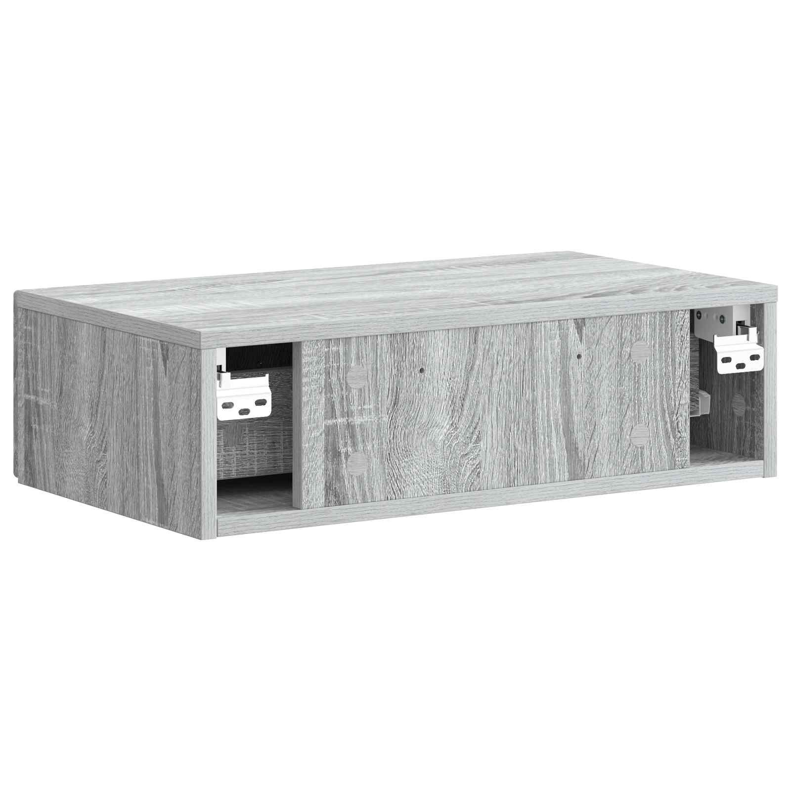 Wandmontage Zijtafel Grijs sonoma 59 x 34,5 x 17 cm