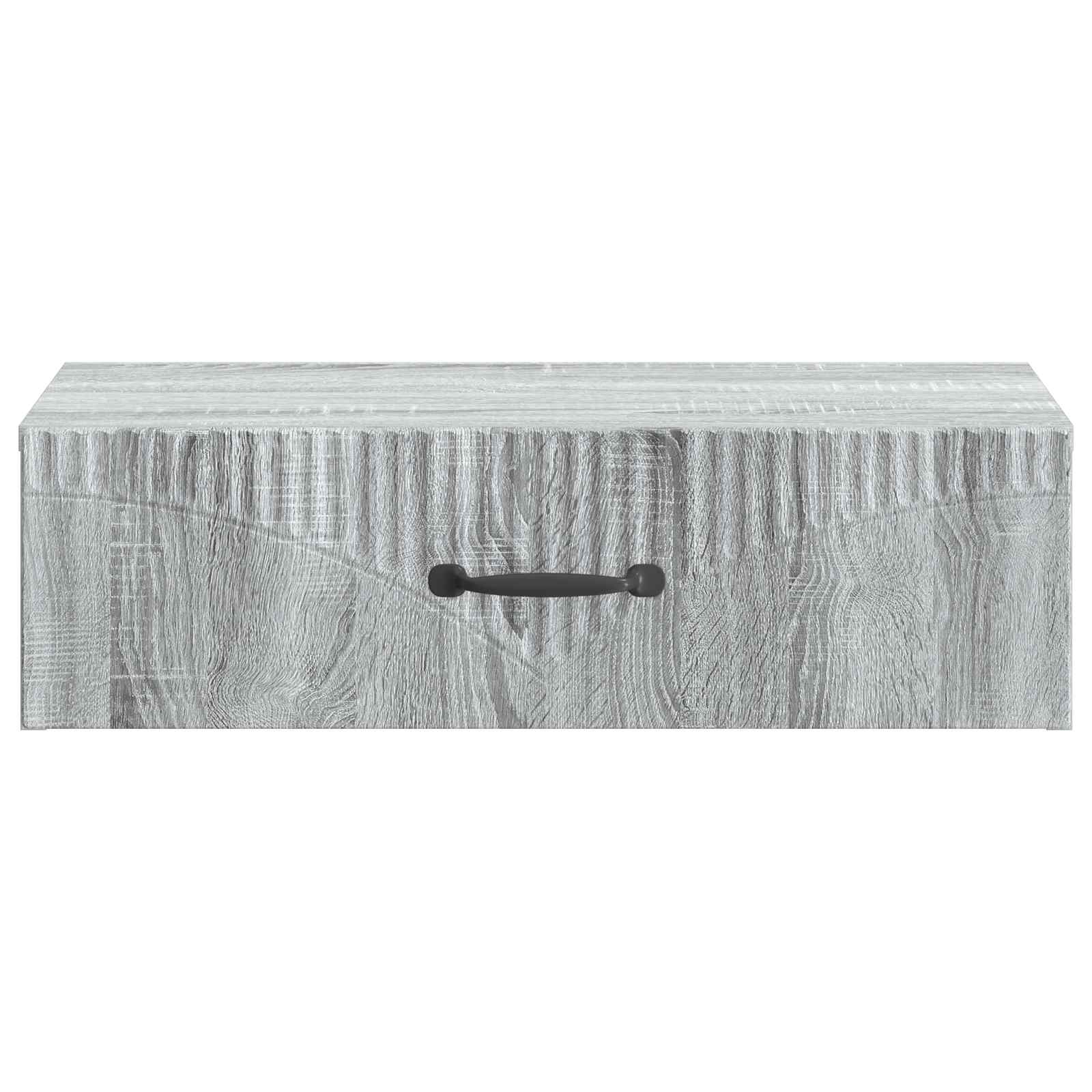 Wandmontage Zijtafel Grijs sonoma 59 x 34,5 x 17 cm
