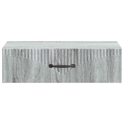Wandmontage Zijtafel Grijs sonoma 59 x 34,5 x 17 cm