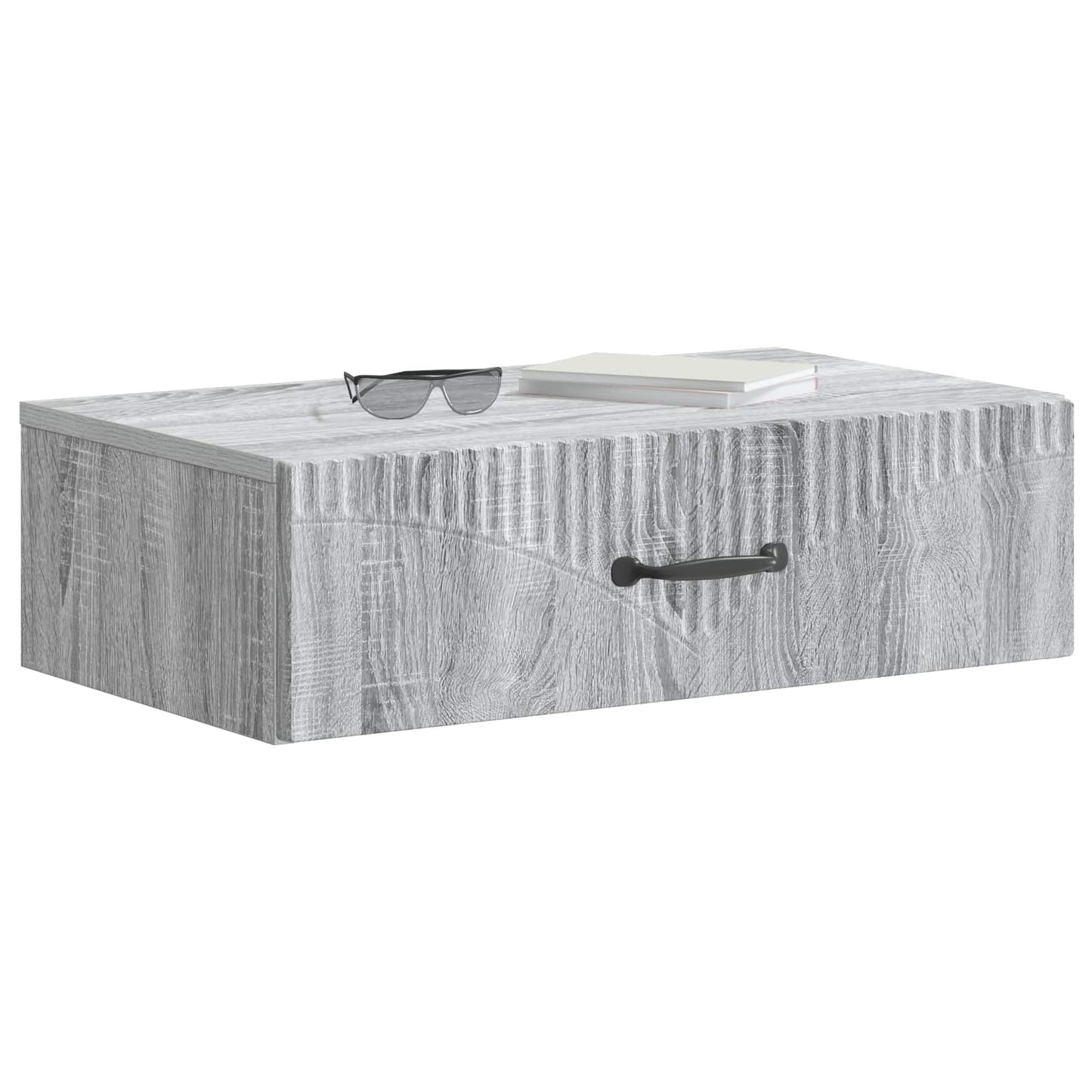 Wandmontage Zijtafel Grijs sonoma 59 x 34,5 x 17 cm