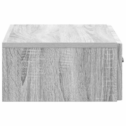 Wandmontage Zijtafel Grijs sonoma 59 x 34,5 x 17 cm
