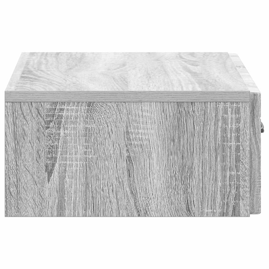 Wandmontage Zijtafel Grijs sonoma 59 x 34,5 x 17 cm