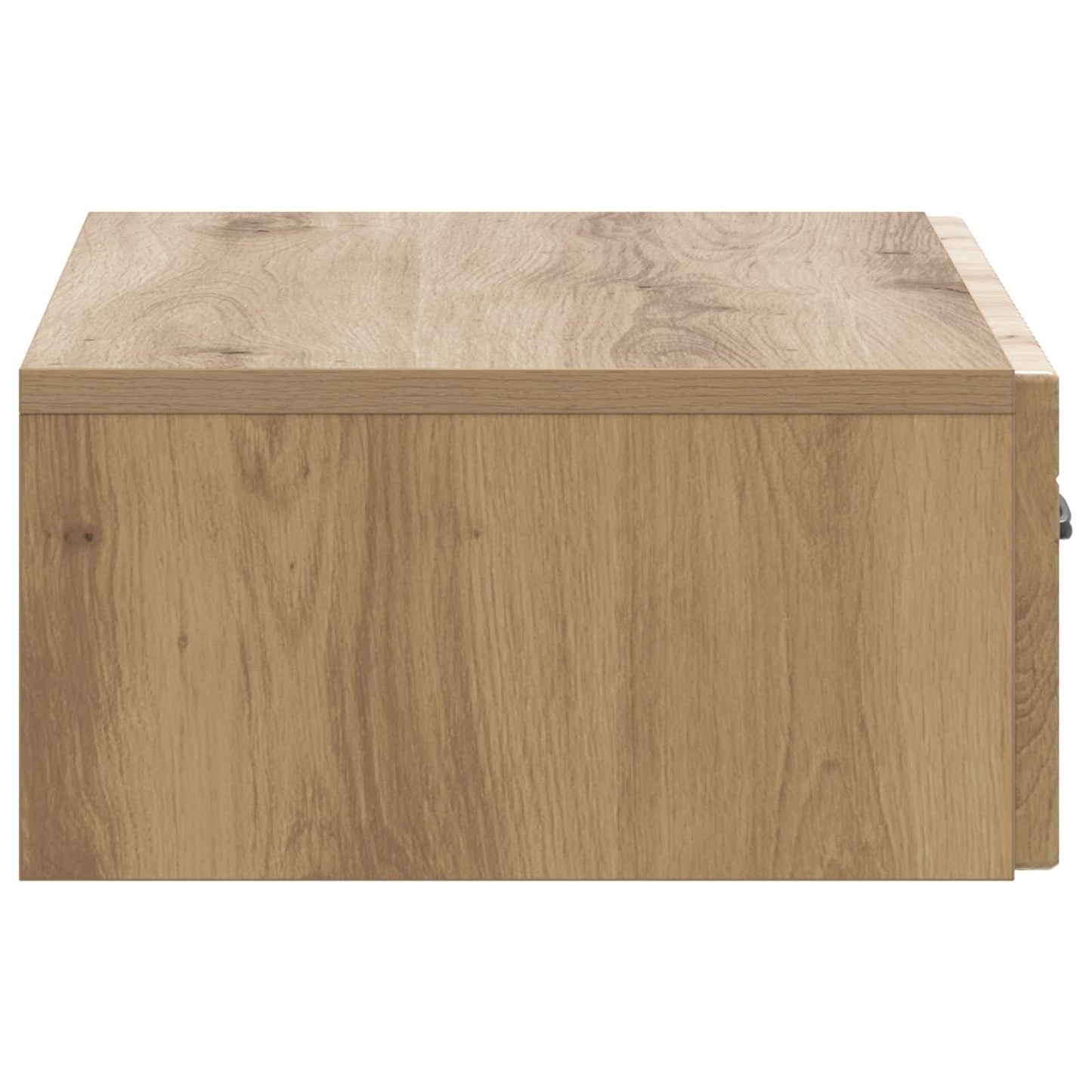 Wandmontage Zijtafel Artisanaal eiken 59 x 34,5 x 17 cm