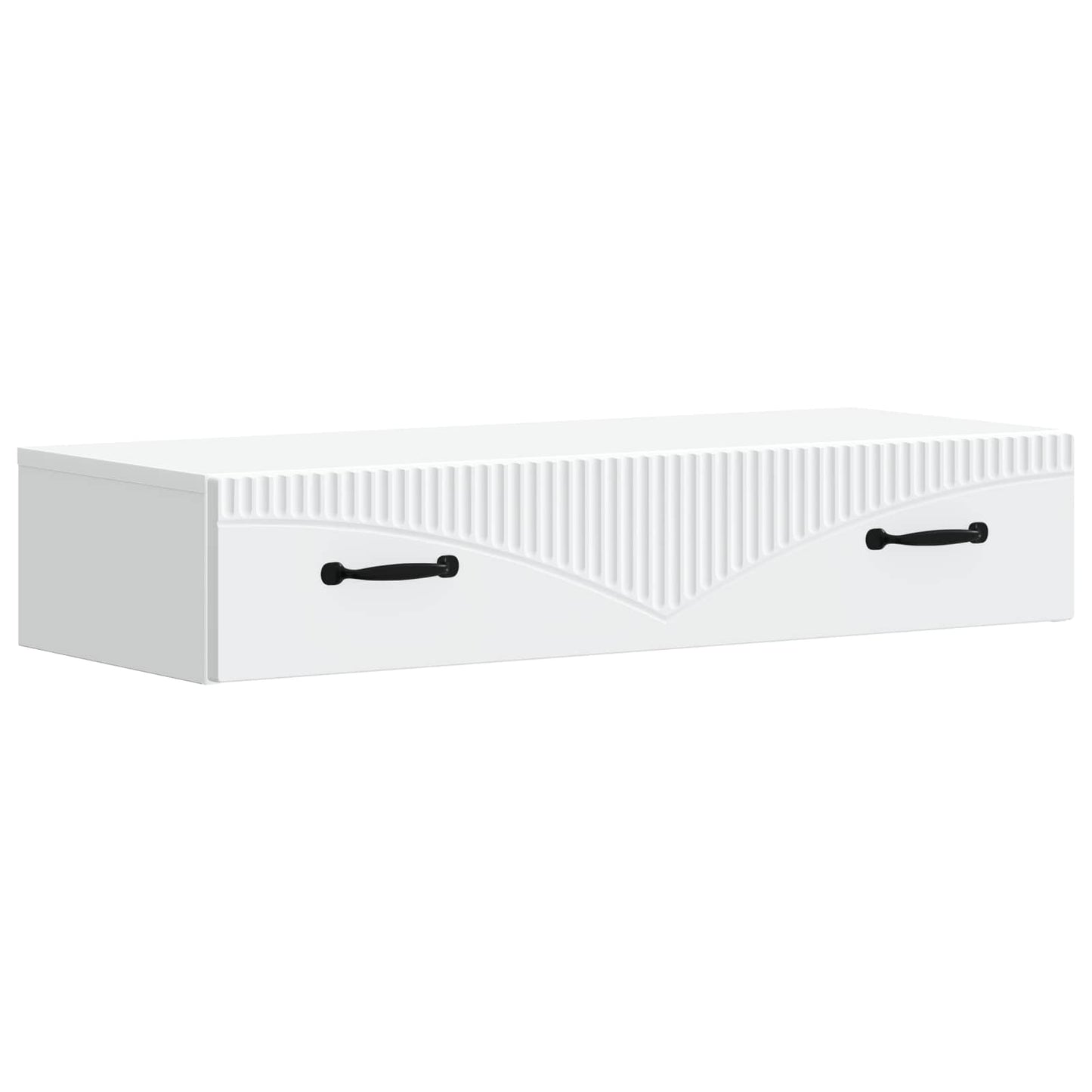 Wandmontage Zijtafel Wit 87,5 x 34,5 x 17 cm Bewerkt hout
