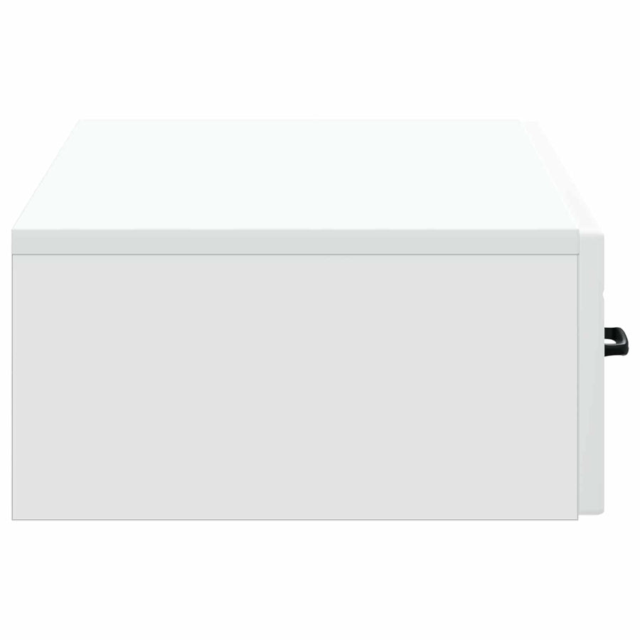 Wandmontage Zijtafel Wit 87,5 x 34,5 x 17 cm Bewerkt hout
