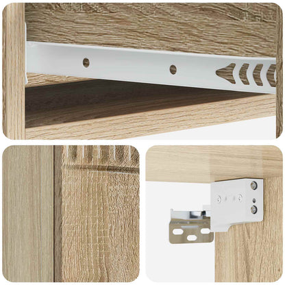 Wandmontage Zijtafel Sonoma Eiken 87,5 x 34,5 x 17 cm