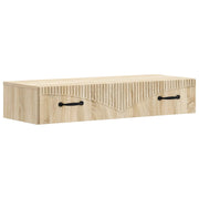 Wandmontage bijzettafel Sonoma eiken 87,5x34,5x17 cm