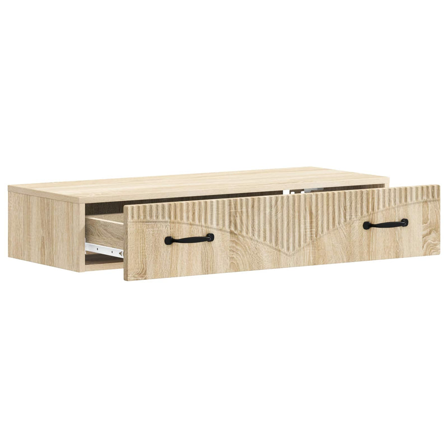 Wandmontage Zijtafel Sonoma Eiken 87,5 x 34,5 x 17 cm