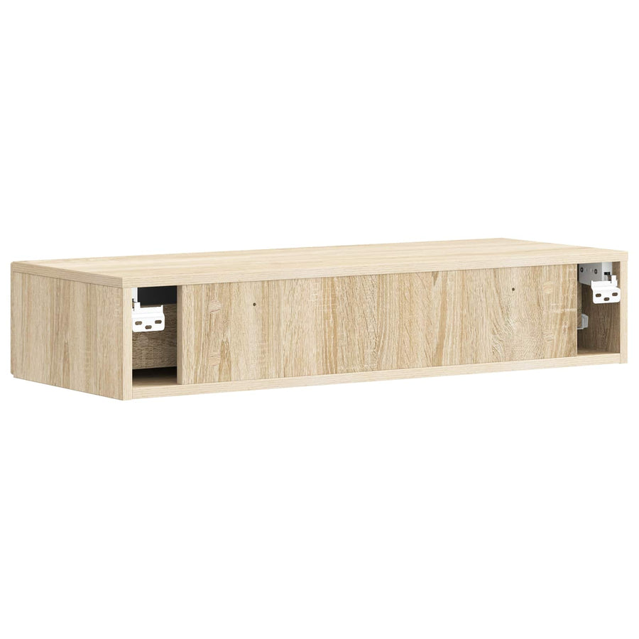 Wandmontage Zijtafel Sonoma Eiken 87,5 x 34,5 x 17 cm