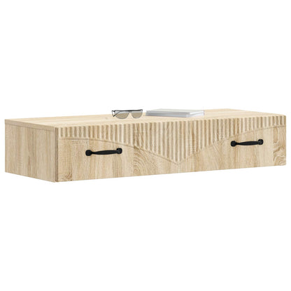 Wandmontage Zijtafel Sonoma Eiken 87,5 x 34,5 x 17 cm