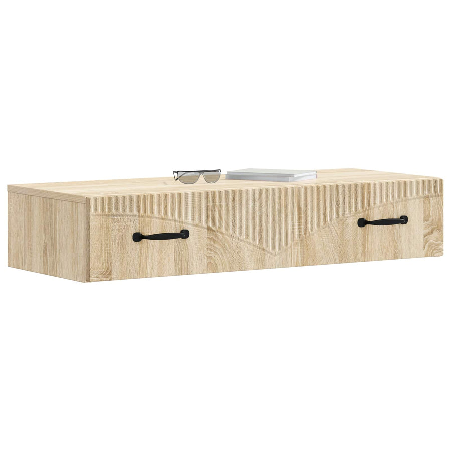 Wandmontage Zijtafel Sonoma Eiken 87,5 x 34,5 x 17 cm