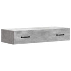 Wandmontage bijzettafel betongrijs 87,5x34,5x17 cm