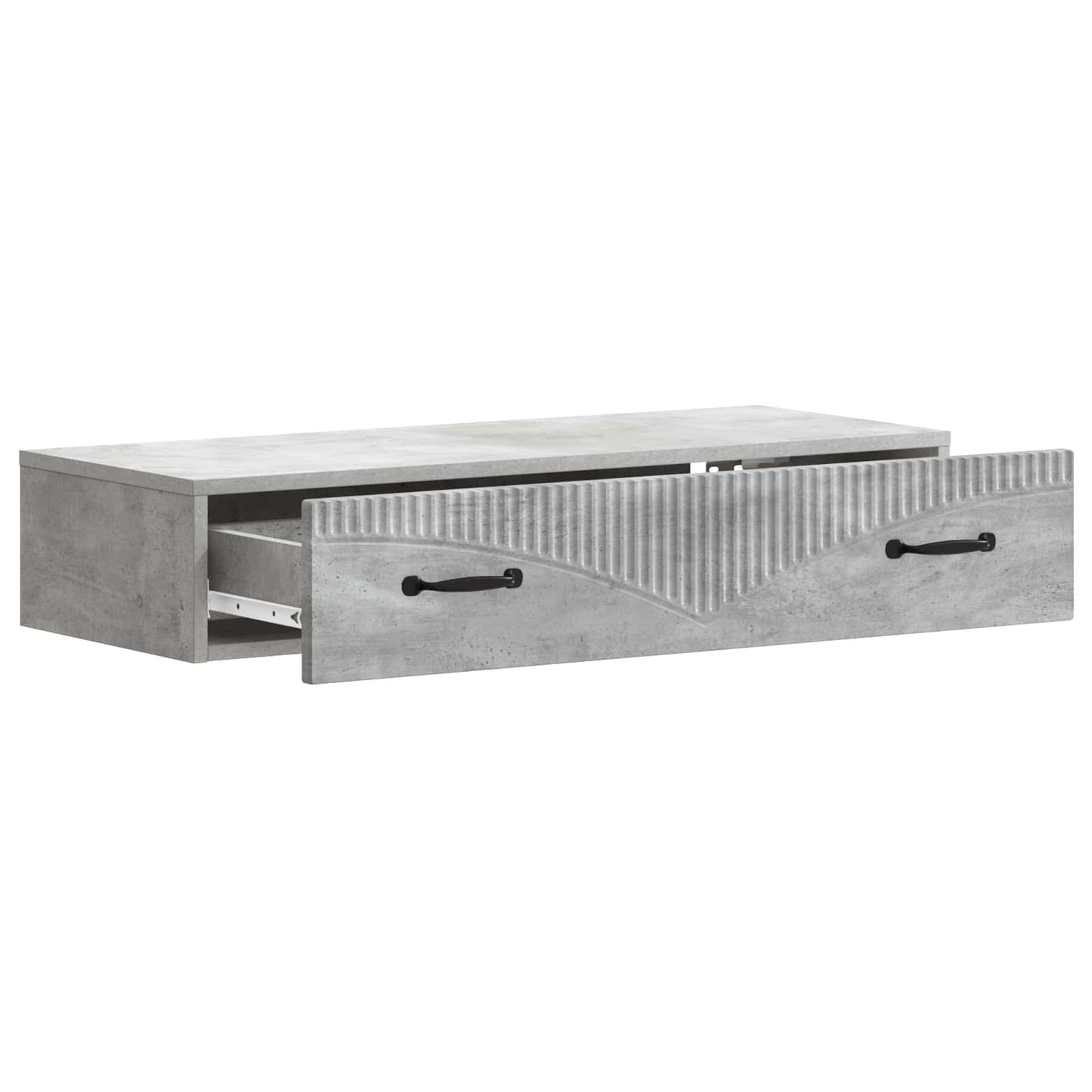 Wandmontage Zijtafel Betongrijs 87,5 x 34,5 x 17 cm