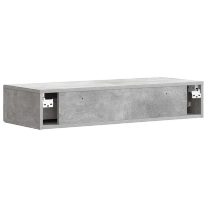 Wandmontage Zijtafel Betongrijs 87,5 x 34,5 x 17 cm