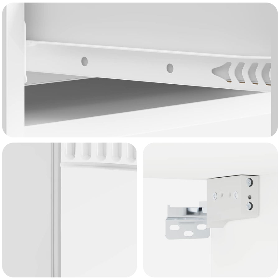 Wandmontage Zijtafel Hoogglans Wit 87,5 x 34,5 x 17 cm