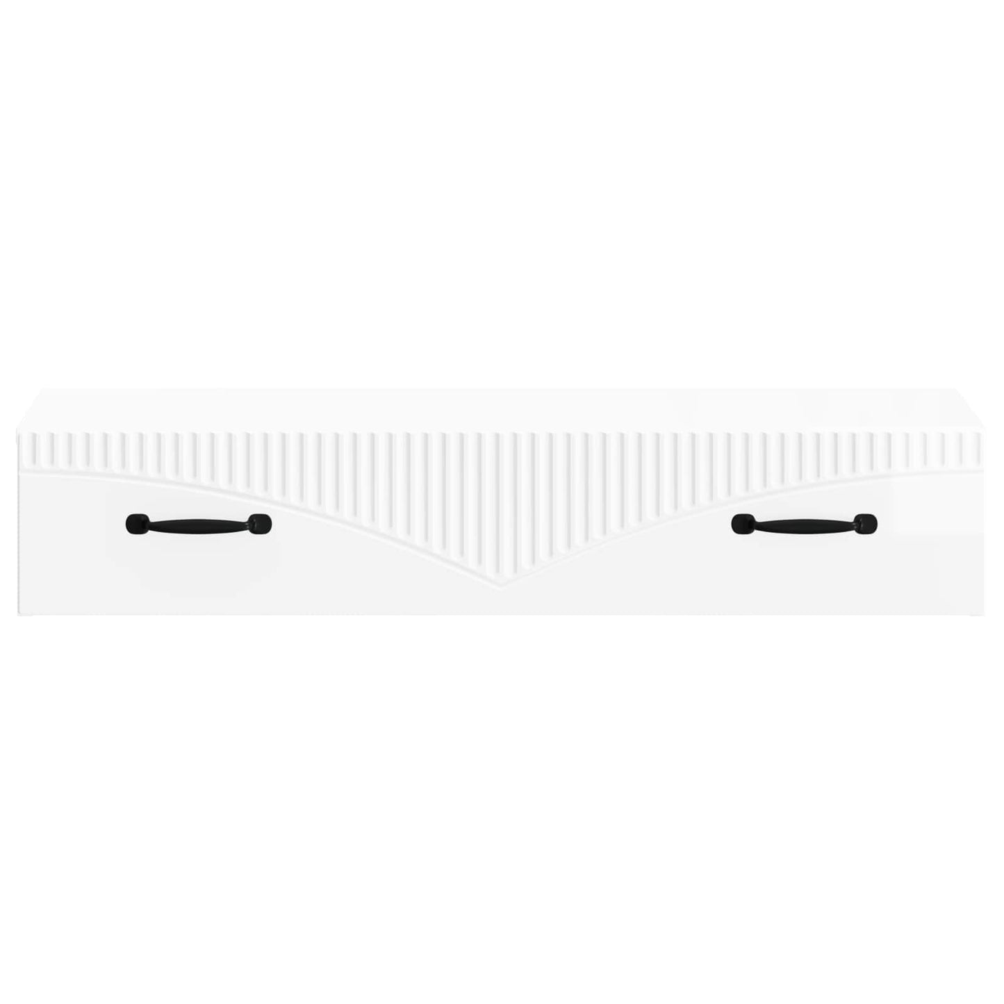 Wandmontage Zijtafel Hoogglans Wit 87,5 x 34,5 x 17 cm