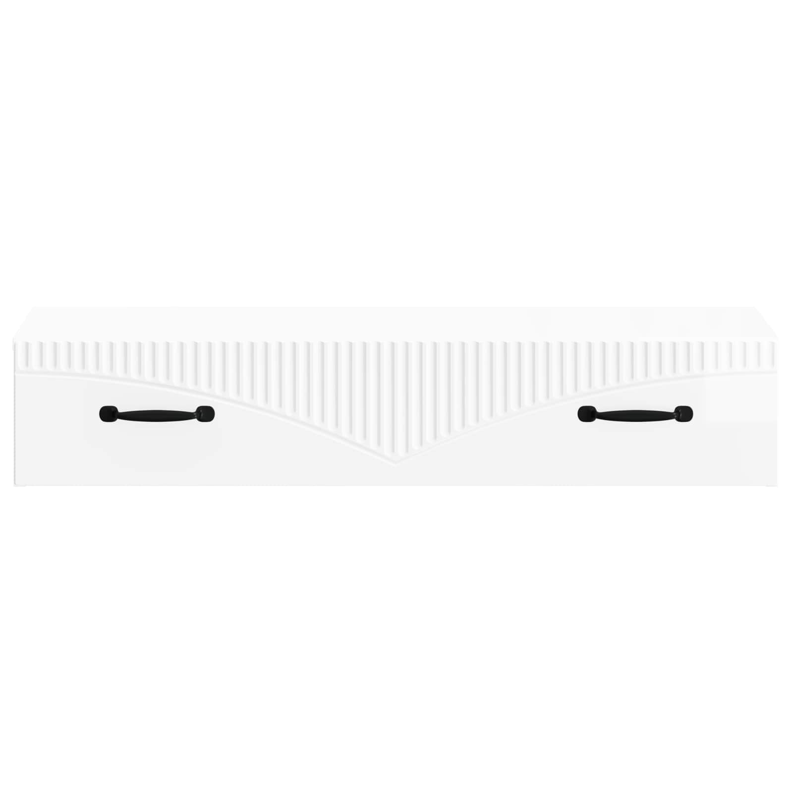 Wandmontage Zijtafel Hoogglans Wit 87,5 x 34,5 x 17 cm