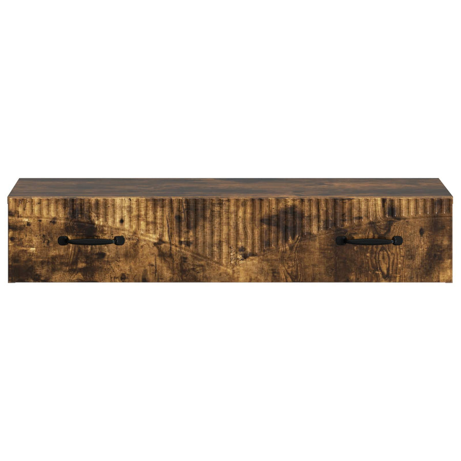 Wandmontage Zijtafel Gerookt eiken 87,5 x 34,5 x 17 cm