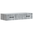 Wandmontage zijtafel grijs sonoma 87,5x34,5x17 cm