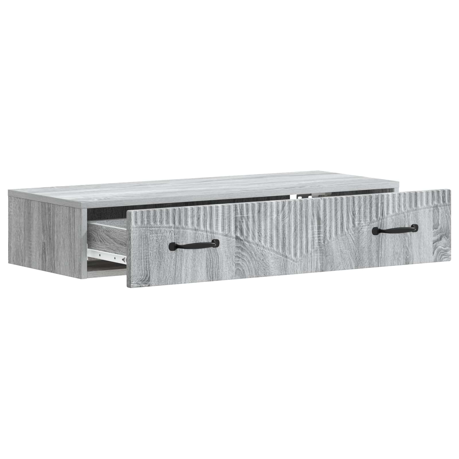 Wandmontage Zijtafel Grijs sonoma 87,5 x 34,5 x 17 cm