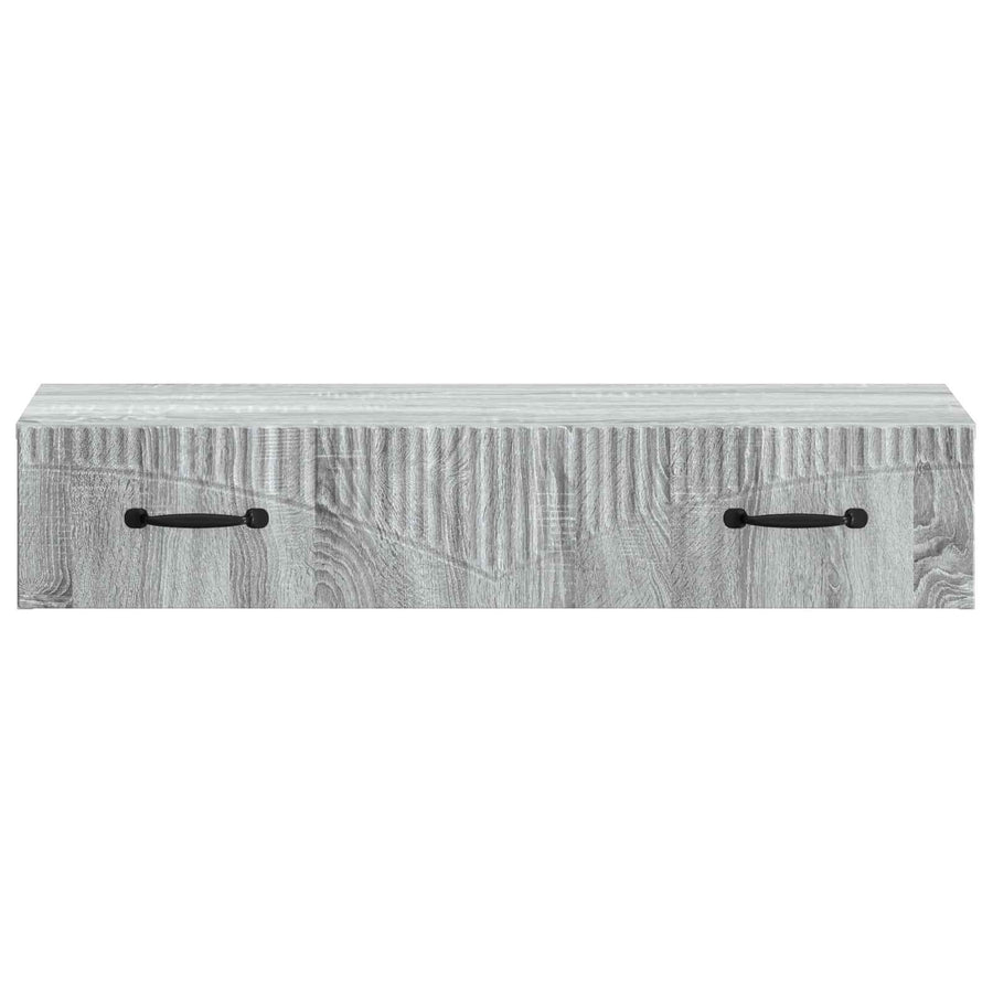 Wandmontage Zijtafel Grijs sonoma 87,5 x 34,5 x 17 cm