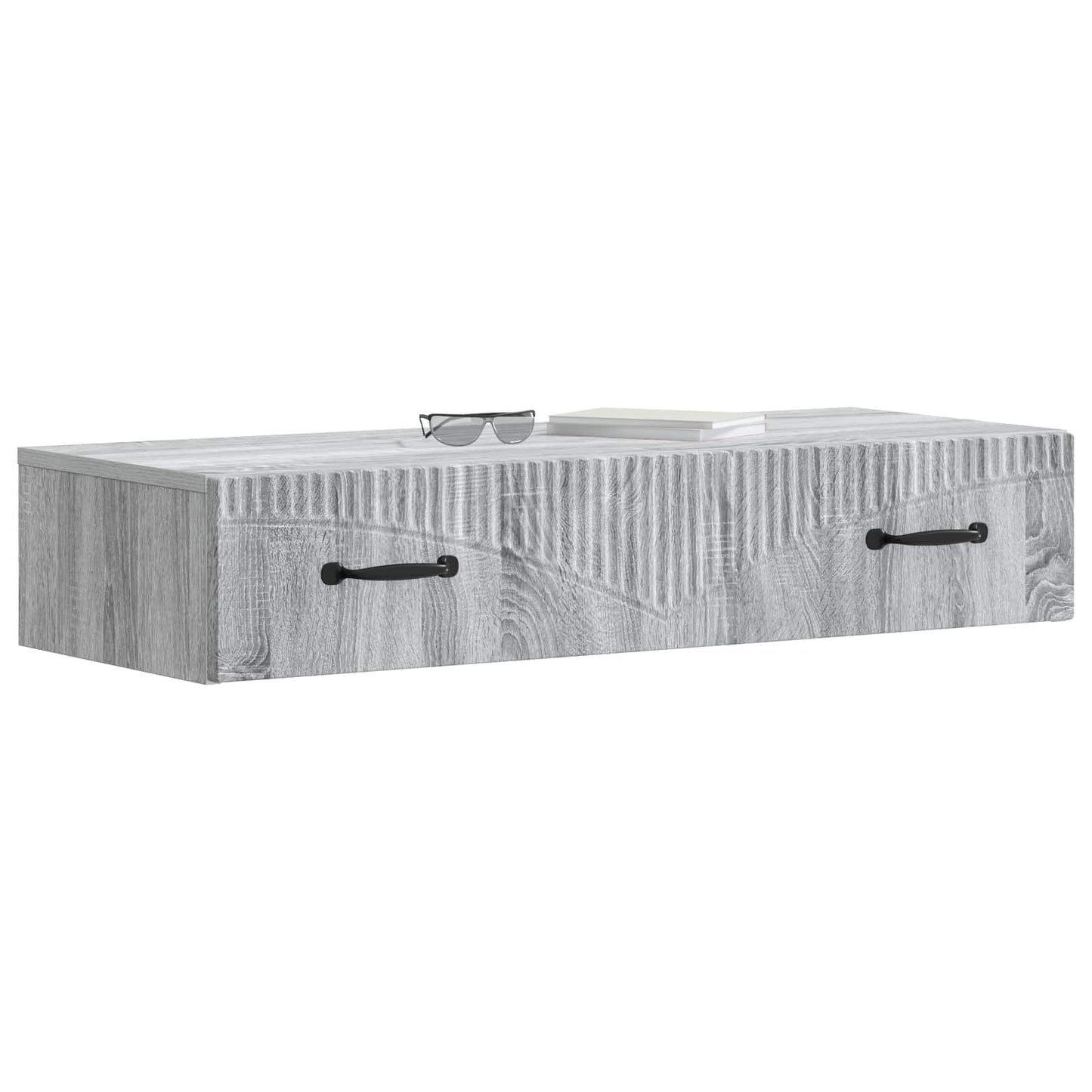 Wandmontage Zijtafel Grijs sonoma 87,5 x 34,5 x 17 cm