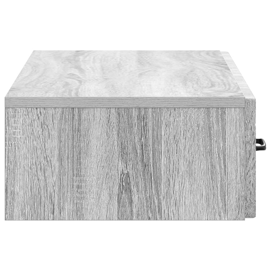 Wandmontage Zijtafel Grijs sonoma 87,5 x 34,5 x 17 cm