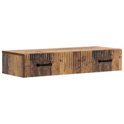 Wandmontage zijtafel 87,5x34,5x17 cm oud hout bewerkt hout