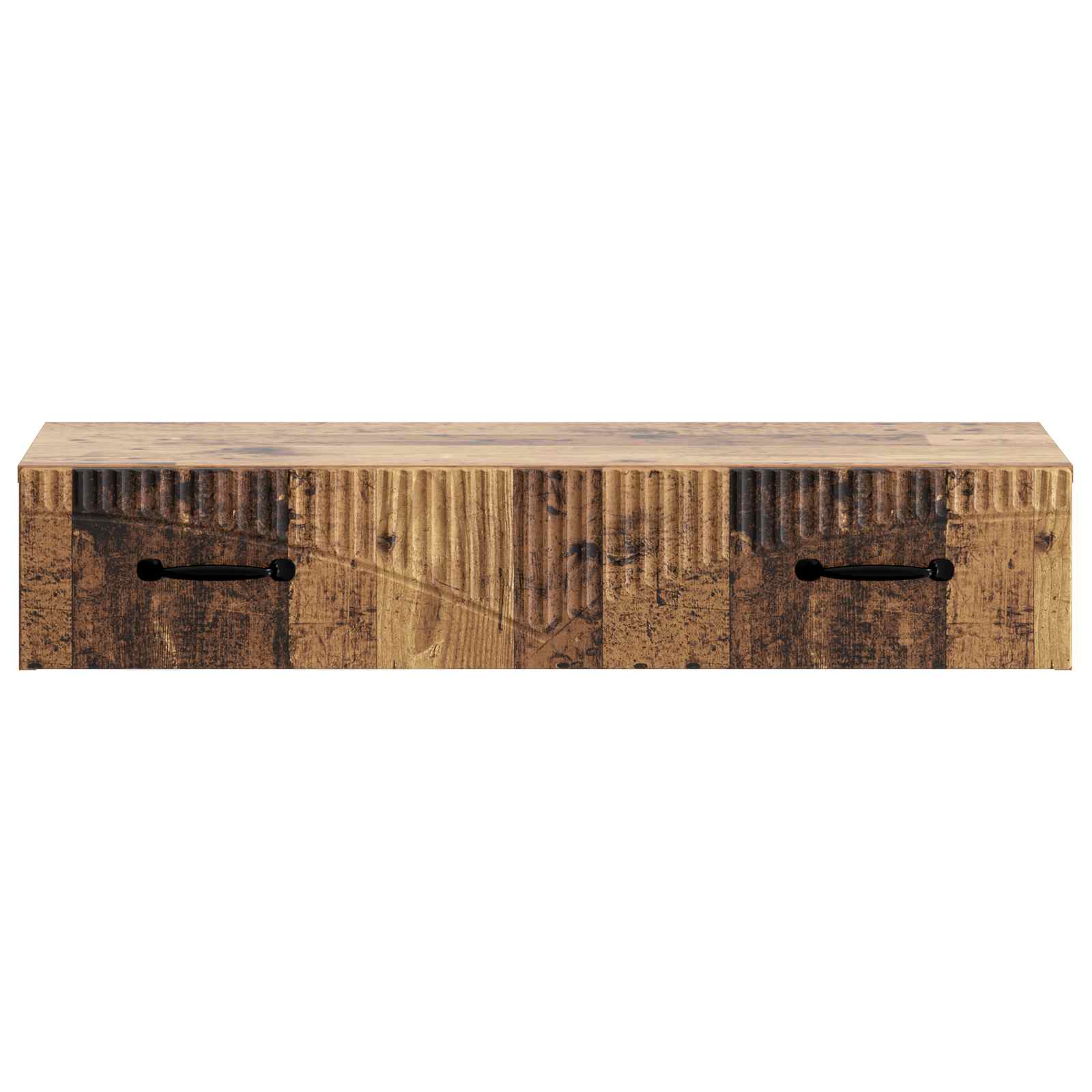 Wandmontage Zijtafel Oud hout 87,5 x 34,5 x 17 cm Bewerkt hout