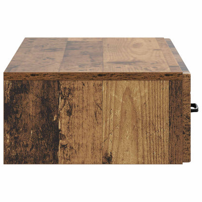 Wandmontage Zijtafel Oud hout 87,5 x 34,5 x 17 cm Bewerkt hout