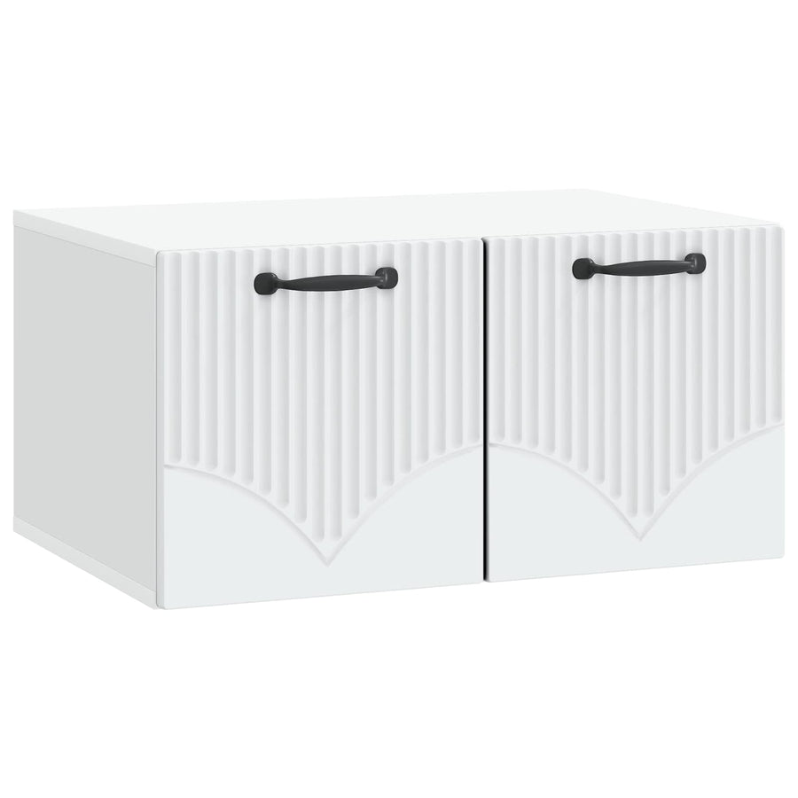 Wandbeugel TV-kast Wit 59,5 x 41 x 30 cm Bewerkt hout