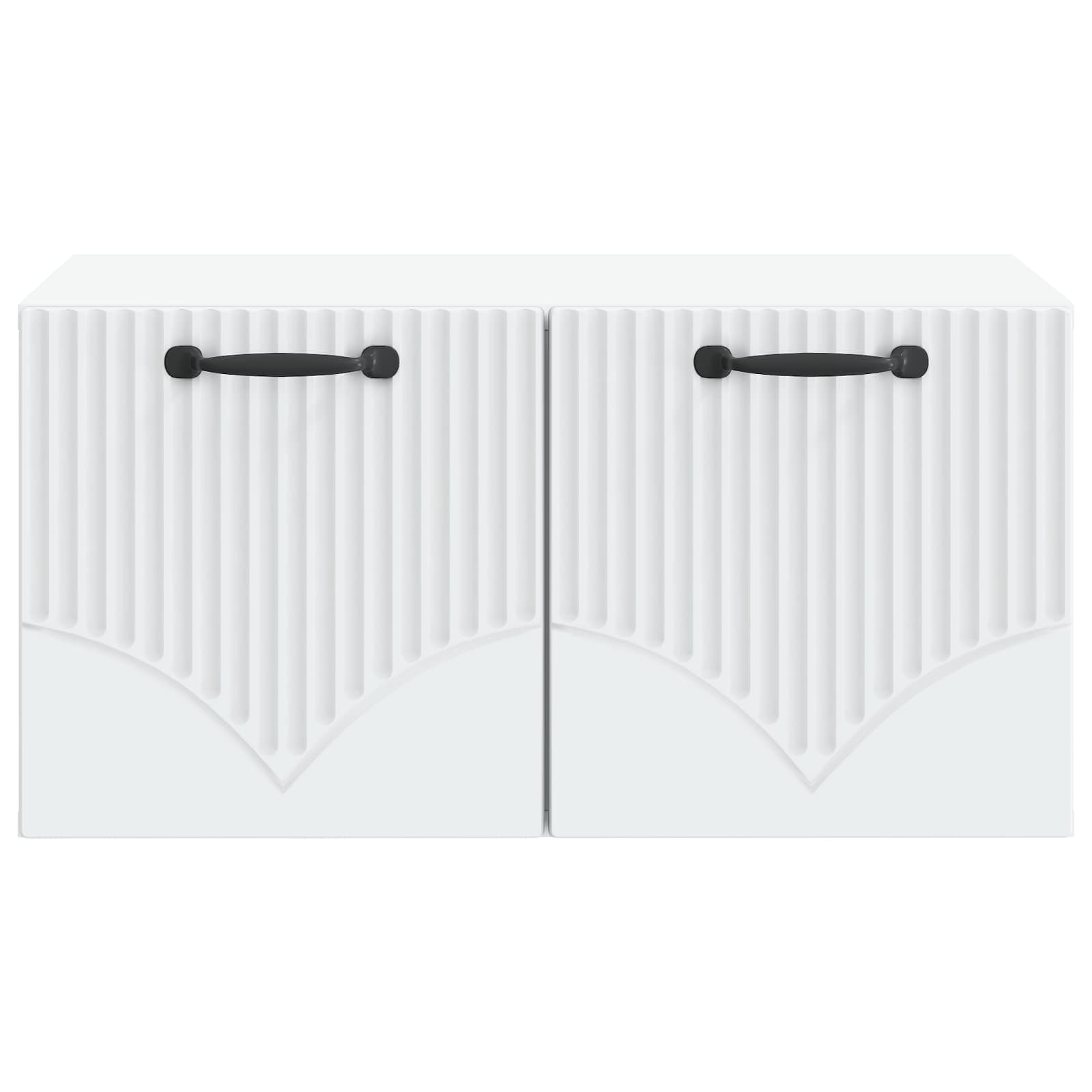 Wandbeugel TV-kast Wit 59,5 x 41 x 30 cm Bewerkt hout