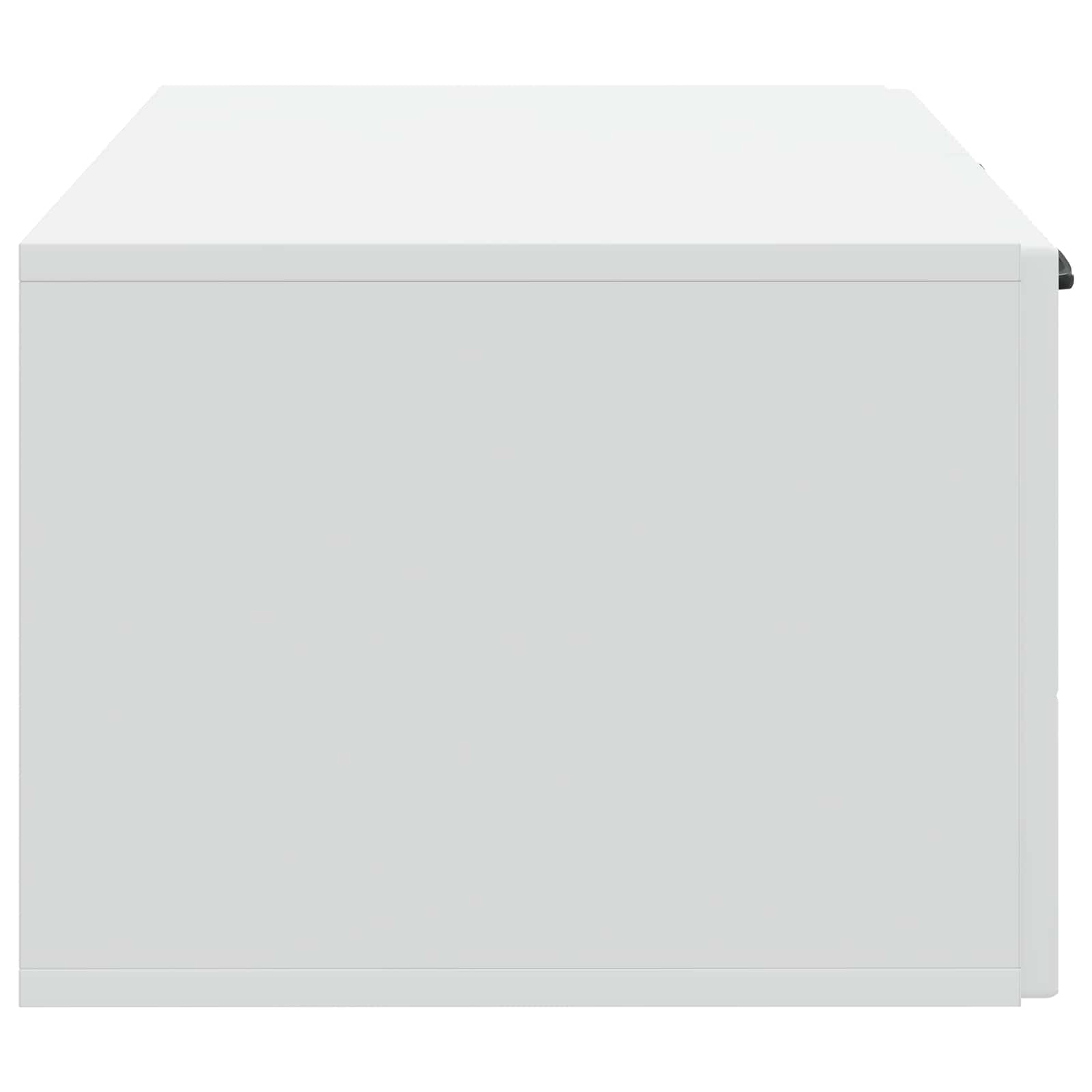 Wandbeugel TV-kast Wit 59,5 x 41 x 30 cm Bewerkt hout