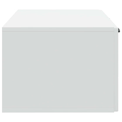 Wandbeugel TV-kast Wit 59,5 x 41 x 30 cm Bewerkt hout