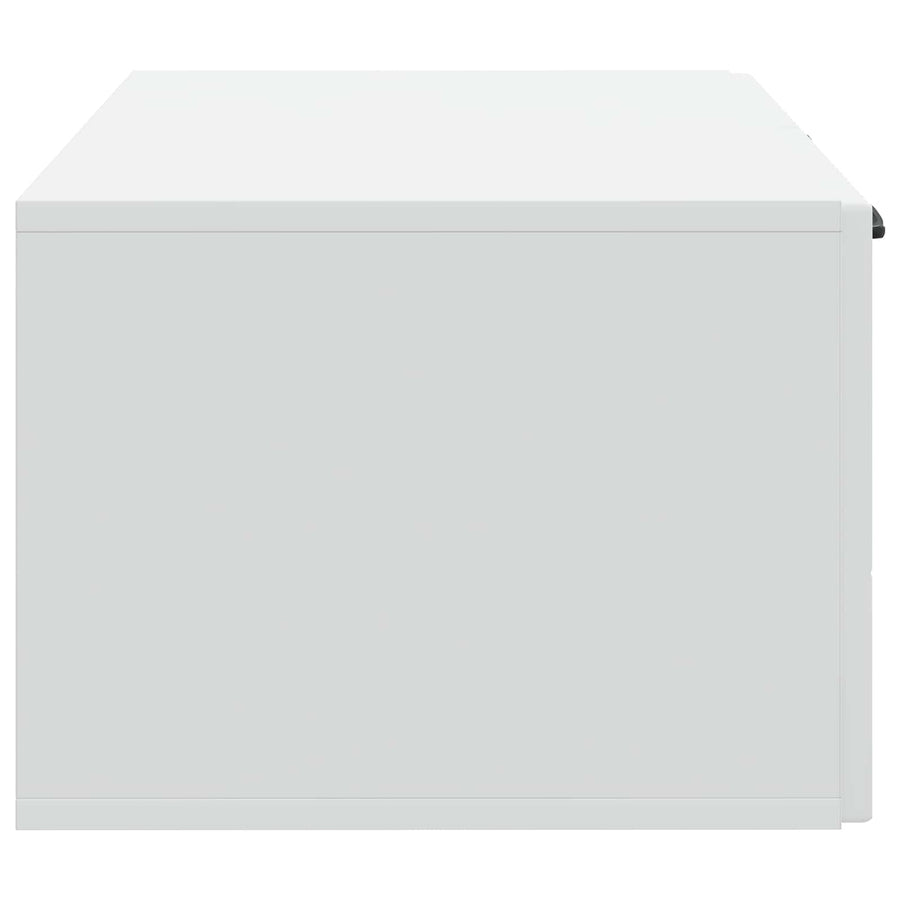 Wandbeugel TV-kast Wit 59,5 x 41 x 30 cm Bewerkt hout