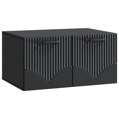 Wandbeugel TV-kast Zwart 59,5 x 41 x 30 cm Bewerkt hout