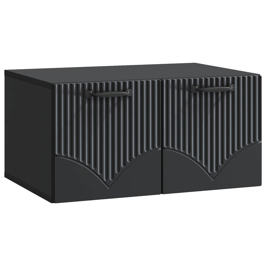 Wandbeugel TV-kast Zwart 59,5 x 41 x 30 cm Bewerkt hout