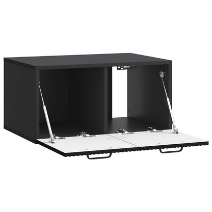 Wandbeugel TV-kast Zwart 59,5 x 41 x 30 cm Bewerkt hout