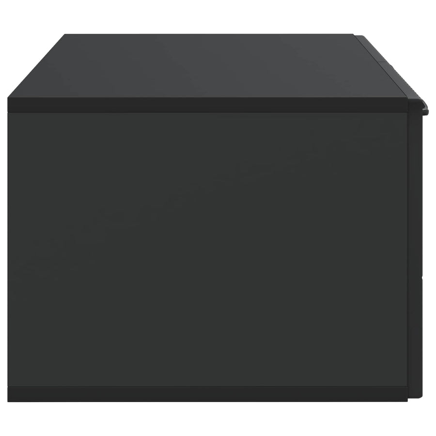 Wandbeugel TV-kast Zwart 59,5 x 41 x 30 cm Bewerkt hout