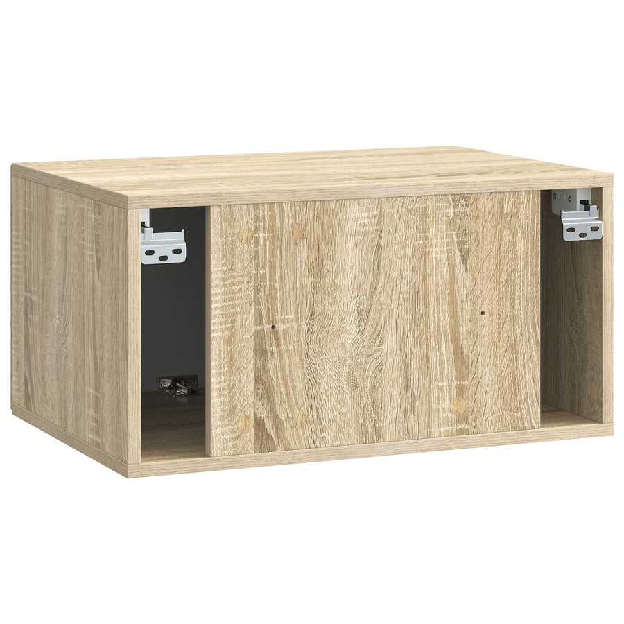 Wandbeugel TV-kast Sonoma Eiken 59,5 x 41 x 30 cm Bewerkt hout